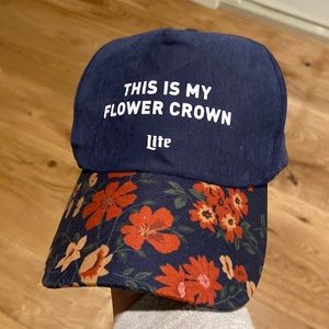 Miller Lite Flower Crown Trucker Hat
